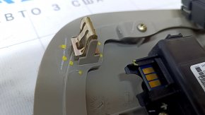 Front ceiling light Chevrolet Volt 11-15 light gray, type 3 scratches, broken fastener