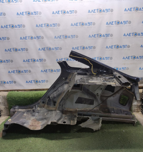 Quarter wing rear right Hyundai Sonata 15-19 black, pokes, painted