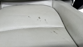 Passenger seat Honda Accord 18-22 without airbag, manual, gray leather, heated, shot, worn, dry-cleaned