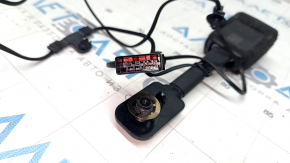 Passenger seat belt latch Fiat 500L 14- black with sensor