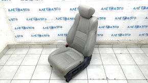Driver's seat Honda Accord 18-22 without airbag, electric, heated, grey leather, worn, dented, dry-cleanable
