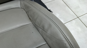 Driver's seat Honda Accord 18-22 without airbag, electric, heated, grey leather, worn, dented, dry-cleanable