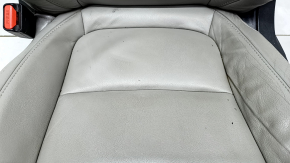 Driver's seat Honda Accord 18-22 without airbag, electric, heated, grey leather, worn, dented, dry-cleanable