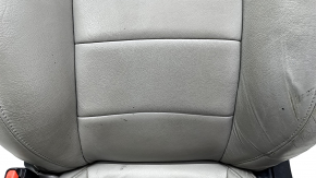 Driver's seat Honda Accord 18-22 without airbag, electric, heated, grey leather, worn, dented, dry-cleanable