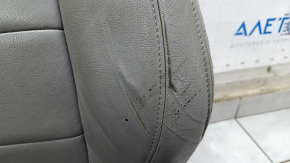 Driver's seat Honda Accord 18-22 without airbag, electric, heated, grey leather, worn, dented, dry-cleanable