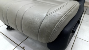 Driver's seat Honda Accord 18-22 without airbag, electric, heated, grey leather, worn, dented, dry-cleanable
