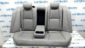 Rear row of seats 2nd row Honda Accord 18-22 gray leather, scratches, broken pad mount, needs cleaning