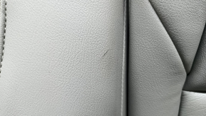 Rear row of seats 2nd row Honda Accord 18-22 gray leather, scratches, broken pad mount, needs cleaning