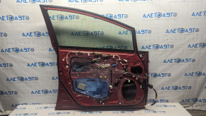 Door assembly front left Toyota Prius 30 10-15 keyless, red 3R3, chips