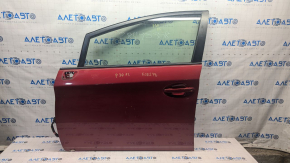 Door assembly front left Toyota Prius 30 10-15 keyless, red 3R3, chips