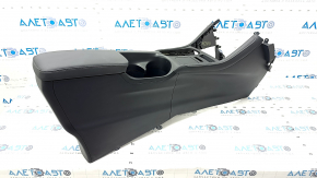 Central console armrest Lexus CT200h 11-13 leather, black, scratches, worn