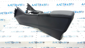 Central console armrest Lexus CT200h 11-13 leather, black, scratches, worn
