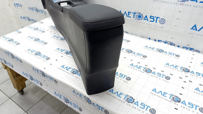 Central console armrest Lexus CT200h 11-13 leather, black, scratches, worn