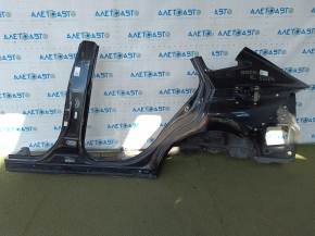 Quarter wing rear left Toyota Venza 21 - black, with central pillar, sawed off, pokes