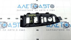 Front left window lifter control trim Honda Accord 18-22 black, worn