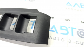 Front left window lifter control trim Honda Accord 18-22 black, worn