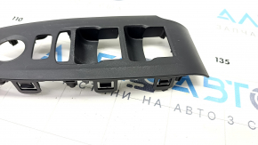 Front left window lifter control trim Honda Accord 18-22 black, worn