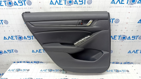 Door trim card rear left Honda Accord 18-22 black, armrest and insert leather, scratches