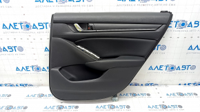 Door trim card rear right Honda Accord 18-22 black, armrest and insert leather