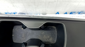 Center console trim cup holders Honda Accord 18-22 gray, worn, scratches