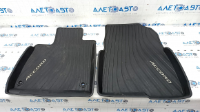 Set of floor mats for Honda Accord 18-22 rubber black