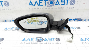 Side mirror left Honda Accord 18-22 7 pins BSM, silver, worn