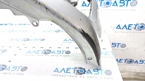 Bare front bumper Honda Accord 18-20 without parking sensors, silver, scratches, pressed, cracks in fasteners