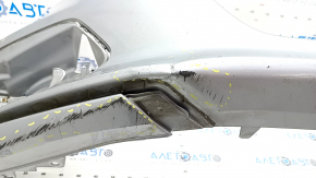 Bare front bumper Honda Accord 18-20 without parking sensors, silver, scratches, pressed, cracks in fasteners