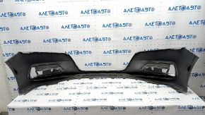 Bare front bumper Honda Accord 18-20 without parking sensors, silver, scratches, pressed, cracks in fasteners