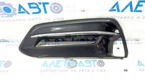 Bumper grille left Honda Accord 18-22 hybrid, under fog lights, black gloss, sand, butt