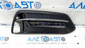 Bumper grille right Honda Accord 18-22 hybrid, under fog lights, black gloss, sand