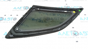 Window blind glass rear right Audi Q5 80A 18- with chrome molding, seal defect