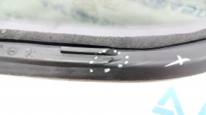 Window blind glass rear right Audi Q5 80A 18- with chrome molding, seal defect