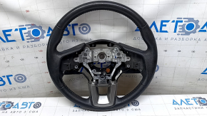 Naked steering wheel Subaru Legacy 15-19 leather, black, scratches, abrasions, bumps