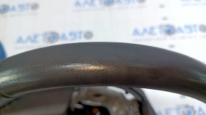Naked steering wheel Subaru Legacy 15-19 leather, black, scratches, abrasions, bumps