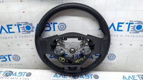 Naked steering wheel Subaru Legacy 15-19 leather, black, scratches, abrasions, bumps