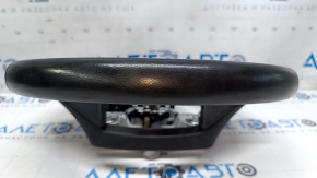 Naked steering wheel Subaru Legacy 15-19 leather, black, scratches, abrasions, bumps