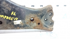 Lower front left arm Jeep Compass 17 - cracked silent block, rusty