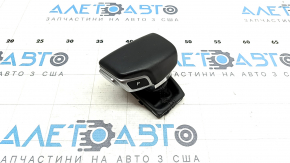 Gear knob Audi Q5 80A 18-20 leather, black, scratches