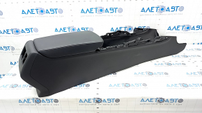Console central armrest Honda Accord 18-22 black leather, under air duct, scratches