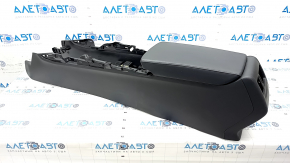 Console central armrest Honda Accord 18-22 black leather, under air duct, scratches