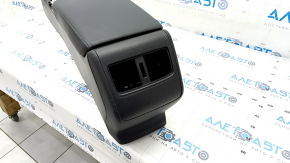 Console central armrest Honda Accord 18-22 black leather, under air duct, scratches