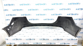 Rear bare bumper Ford Fusion mk5 13-18 for parking sensors, graphite, dented, crack, scratches, broken fasteners, missing fragment