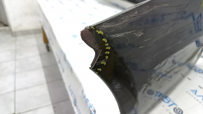 Rear bare bumper Ford Fusion mk5 13-18 for parking sensors, graphite, dented, crack, scratches, broken fasteners, missing fragment