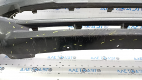 Front bare bumper Ford Fusion mk5 17-18 without parking sensors, graphite, cracks in the lower grille, scratches, bumps, sand