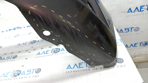 Front bare bumper Ford Fusion mk5 17-18 without parking sensors, graphite, cracks in the lower grille, scratches, bumps, sand