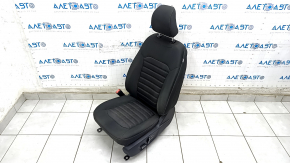 Driver's seat Ford Fusion mk5 17-20 without airbag, electric, black cloth, for cleaning