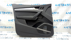 Door trim card front left Audi Q5 80A 18-20 black, with gray insert, Bang & Olufsen, bumpers