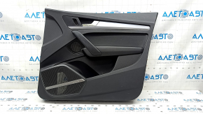 Door trim card front right Audi Q5 80A 18-20 black, with gray insert, Bang & Olufsen, bumps, scratches