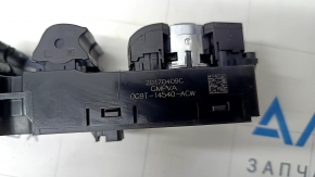 Front left window lift control Ford Fusion mk5 13-20 black with chrome, 4 auto, paint swelled